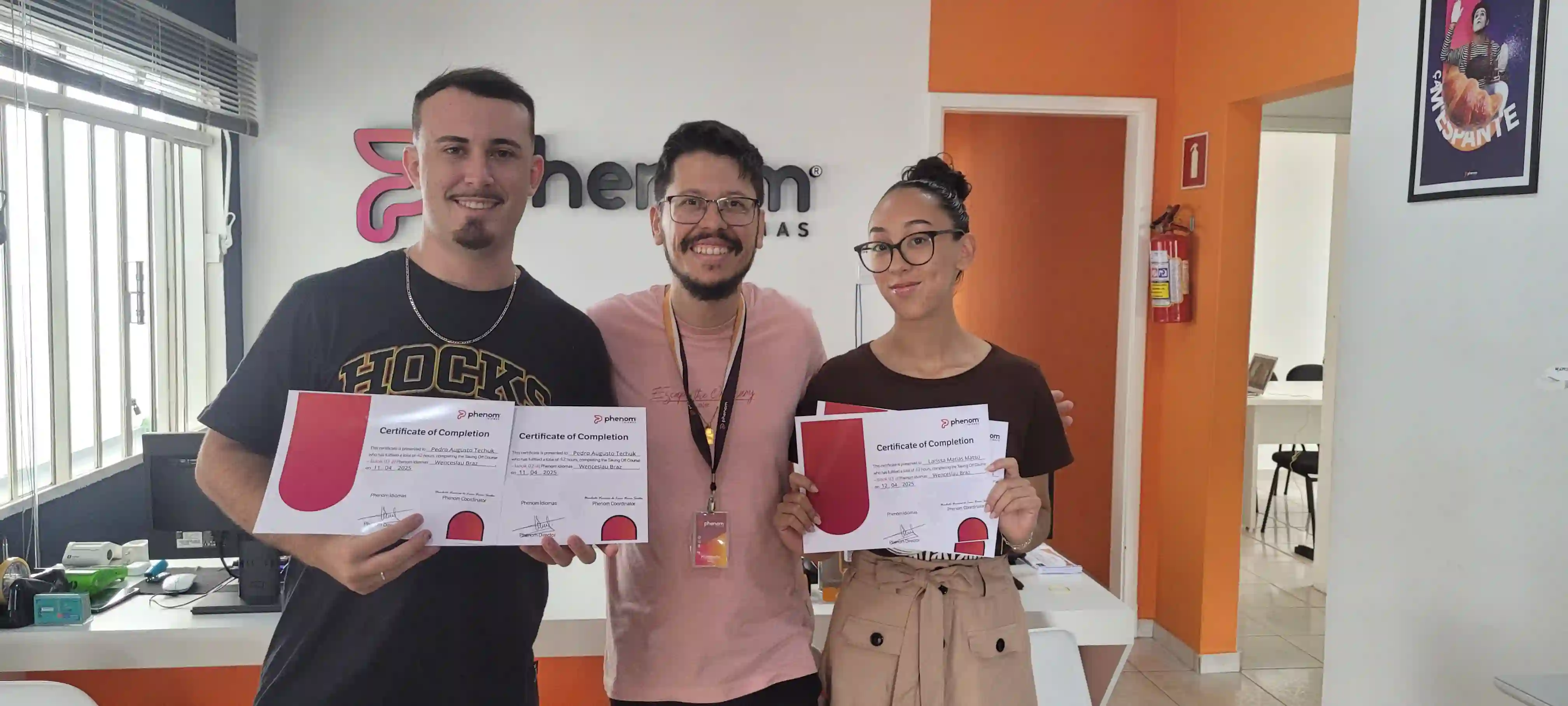 Alunos com certificado Phenom